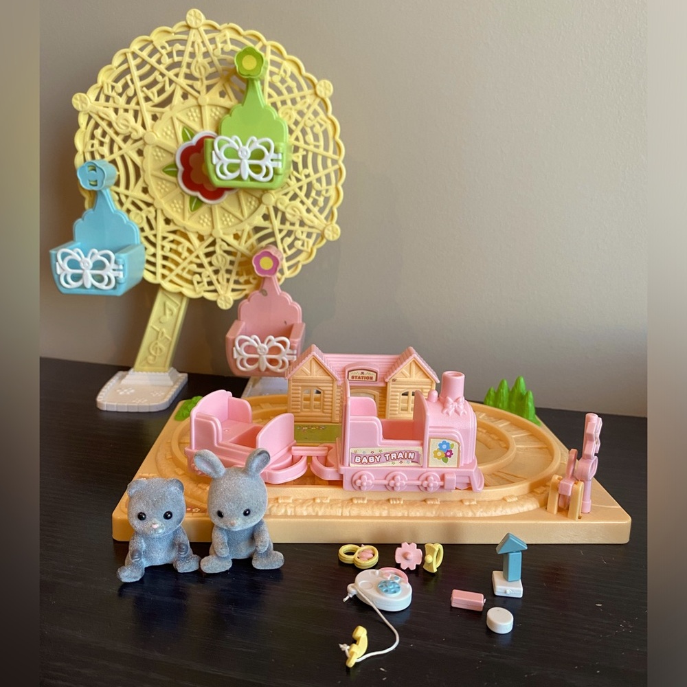 Calico Critters Baby Train & Ferris Wheel